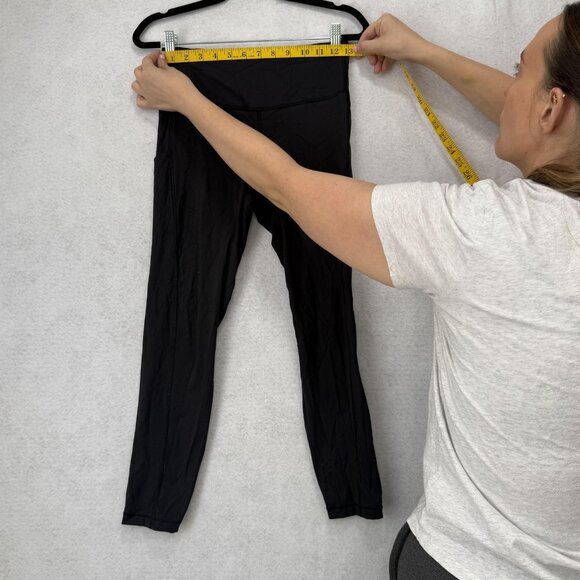Athleta Leggings Womens Small Black Ultimate Stash Pocket 7/8 Tight Yoga Gym - Picture 2 of 10